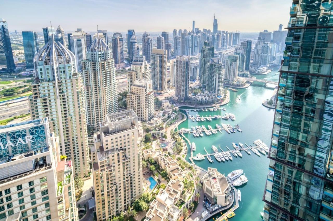 The Marina Penthouse Near Jbr 46Th Floor Apartman Dubaj Kültér fotó